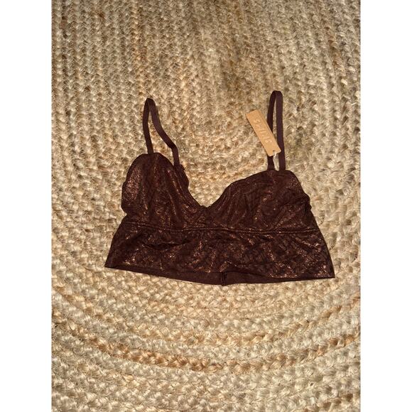 Skims triangle logo bralette size XXS - NEW - Picture 1 of 3